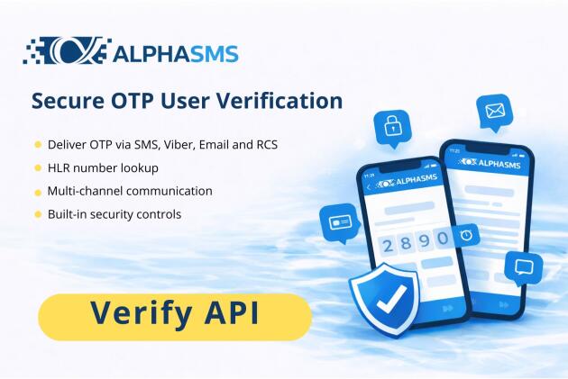 AlphaSMS Verify API - безпечна верифікація користувачів через OTP