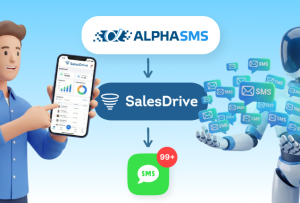 Отправка SMS с помощью SalesDrive и AlphaSMS: это просто