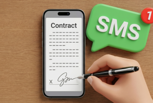 Оформление документации и договоров через SMS для клиентов
